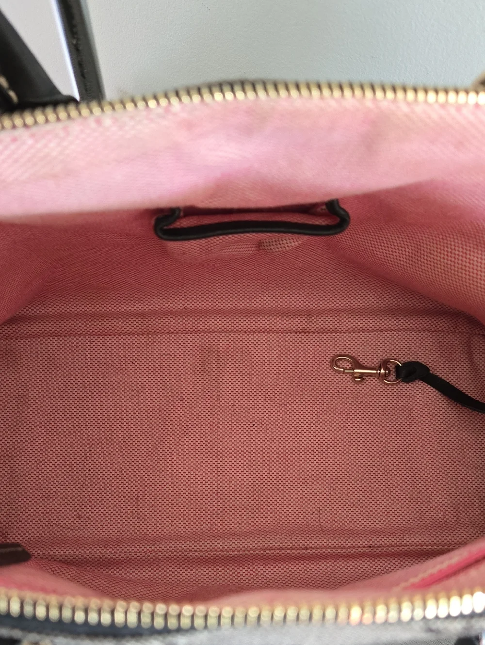 Dooney & Bourke Monogram Dome Satchel Black
